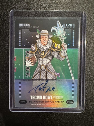 2026 Bo Jackson Battle Arena Tecmo Drew “Brees” Debut Inspired Ink Auto DBA7 SP