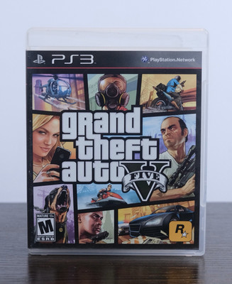 Rockstar Grand Theft Auto V w/ Manual, Case & Inserts/Map - PS3 2013 M NTSC