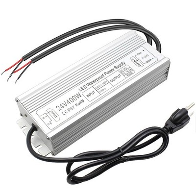 24V 400W LED Power Supply, IP67 Waterproof Outdoor Driver,Ac 90-140V t 3296N