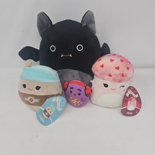 Original SQUISHMALLOWS Kelly Toy Lot of 4 Stuffed Plush