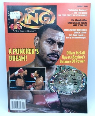 The Ring Magazine January 1995 Oliver McCall Lennox Lewis Boxing Upset