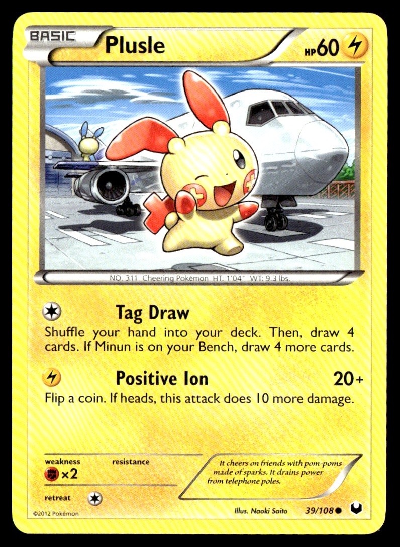 Plusle 39/108 2012 Dark Explorers NM