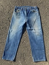 Levi's 505 Vintage 90s Orange Tab Size 38x30 Light Faded Wash Made in USA