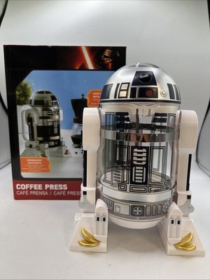 TEENKON French Press Insulated 304 Stainless Steel Coffee Maker 32Oz Robot R2D2