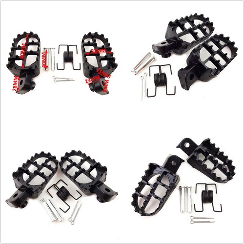 For Motorbike Footrests Pedals Foot Pegs Black Aluminium Pedal Pad High Quality - Picture 6 of 6