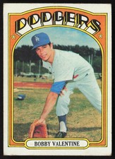 1972 Topps Bobby Valentine Los Angeles Dodgers
