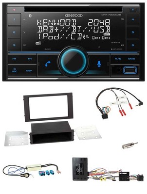 Kenwood CD 2DIN DAB USB Lenkrad Bluetooth Autoradio für Seat Ibiza 2015-2017 sch