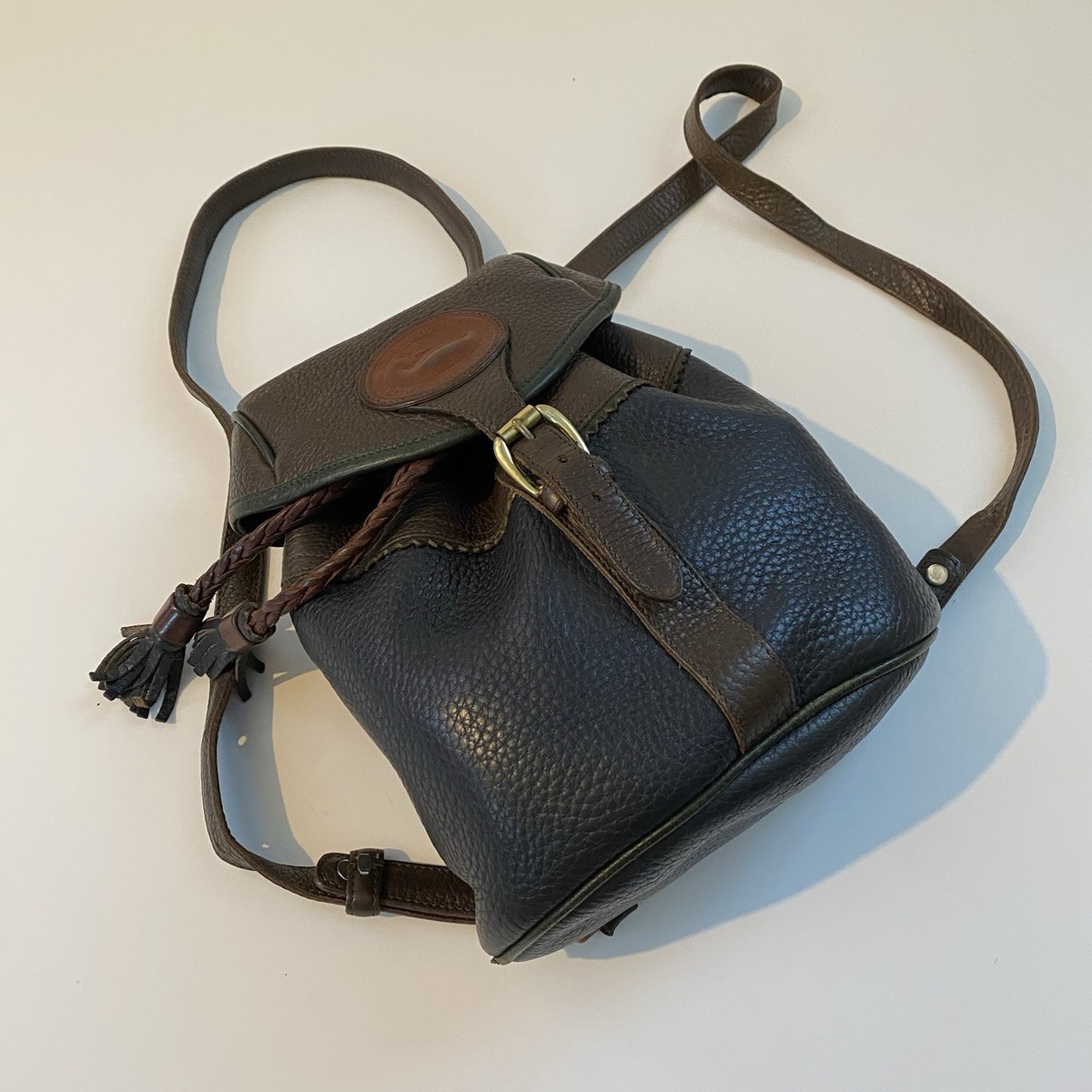 dooney mini leather backpack buckle Bourke Nylon Flap A smart and stylish option when you need to be hands free Dooney and Bourke Small Murphy