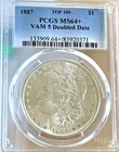 1887 Morgan Dollar PCGS MS64+ VAM 5 Doubled Date - Top 100 - Very Affordable