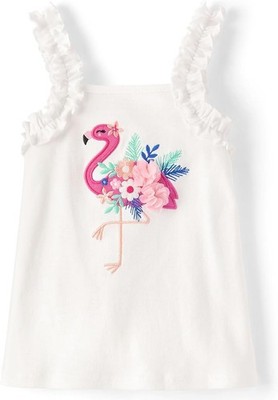 NWT Gymboree Flamingo With Flowers Top Girl's Size 5/5T