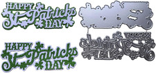 Happy St. Patrick'S Day Cutting Die Shamrocks Die Cut DIY Crafts Scrapbooking Ca