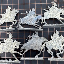 Zinnfiguren Eastern Cavalry Warriors Steppe Military Tin Flat Toy Soldiers Lot