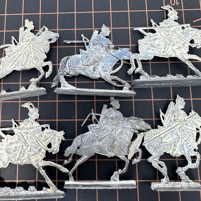 【希少】Olleys Armies メタルミニチュア 28mm ドワーフ 5体 Zinnfiguren Eastern Cavalry Warriors Steppe Military Tin Flat Toy