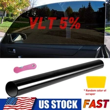 Uncut Window Tint Roll 5% VLT 20 " 10 ft Feet Home Commercial Office Auto Film