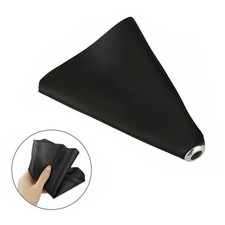 Universal Black Suede Gear Shift Knob Shifter Boot Cover Black Stitch For Tyt Universal Black Suede Gear Shift Knob Shifter Boot Cover Black Stitch For Tyt