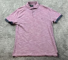 Rodd  Gunn Polo Shirt Mens Medium Purple Solid Embroidered Dog Logo Casual