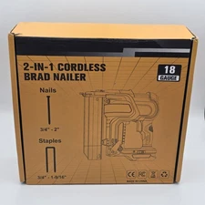Brad Nailer Cordless Stapler for Dewalt 18V, 2 in 1 Electric Nail Gun/Staple Gun