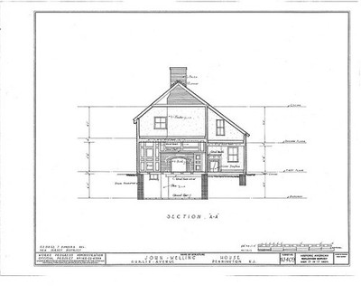 John Welling House,Curlis Avenue,Pennington,Mercer County,NJ,New Jersey,HABS,11