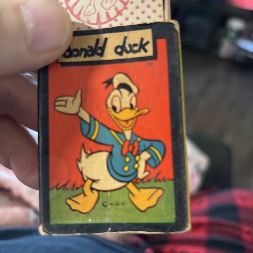 VINTAGE Miniature Russell Card Games "Donald Duck" 48 Cards & Rules Sheet Used - Picture 4 of 14