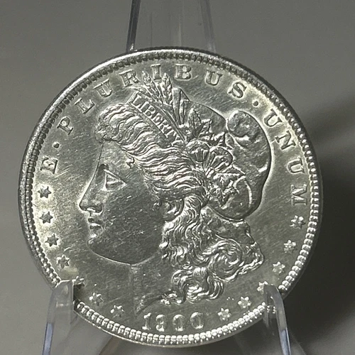 1900 Morgan Silver Dollar AU Strong Luster Better Date – Gorgeous Raw Coin