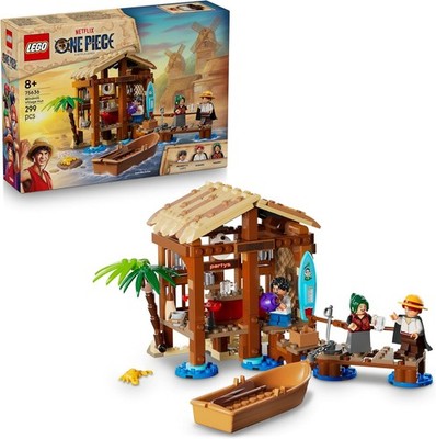 LEGO ONE Piece Windmühlendorf-Hütte - Spielzeug mit Boot, Jungen Ruffy, Shanks