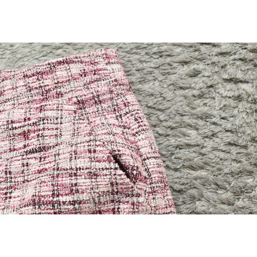 Loft Pink A-Line Skirt Medium Polyester Pockets Office Casual - Picture 5 of 6