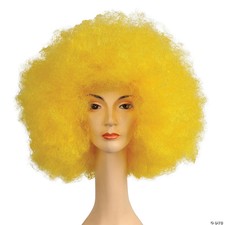 Jumbo afro wig yellow