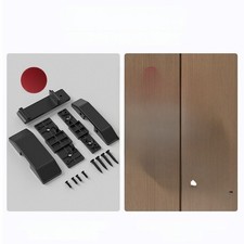 Door Latch Zinc Alloy 7.6x2.5x1.65cm No Drill Easy Install Silver Black White