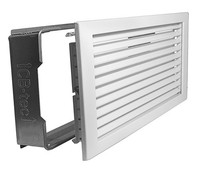 Kaltluftgitter Kg 4523 W Weiss 450 X 230 Mm LüFtungsgitter Mit Einbaurahmen