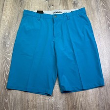 Adidas Ultimate 365 Mens Blue Flat Front Performance Golf Chino Shorts Size 36