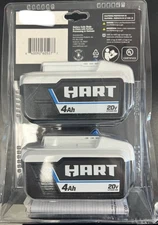Hart 20V 4Ah Lithium-Ion Battery - Black