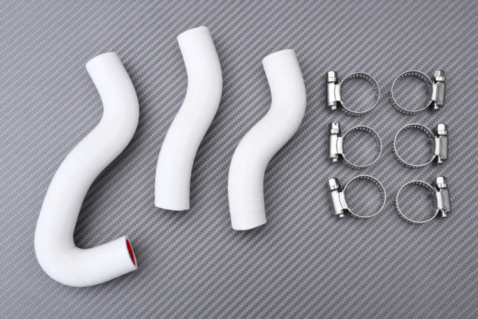 Kit durites de radiateur blanc pour moto KTM EXC 450 de 2012 à 2016