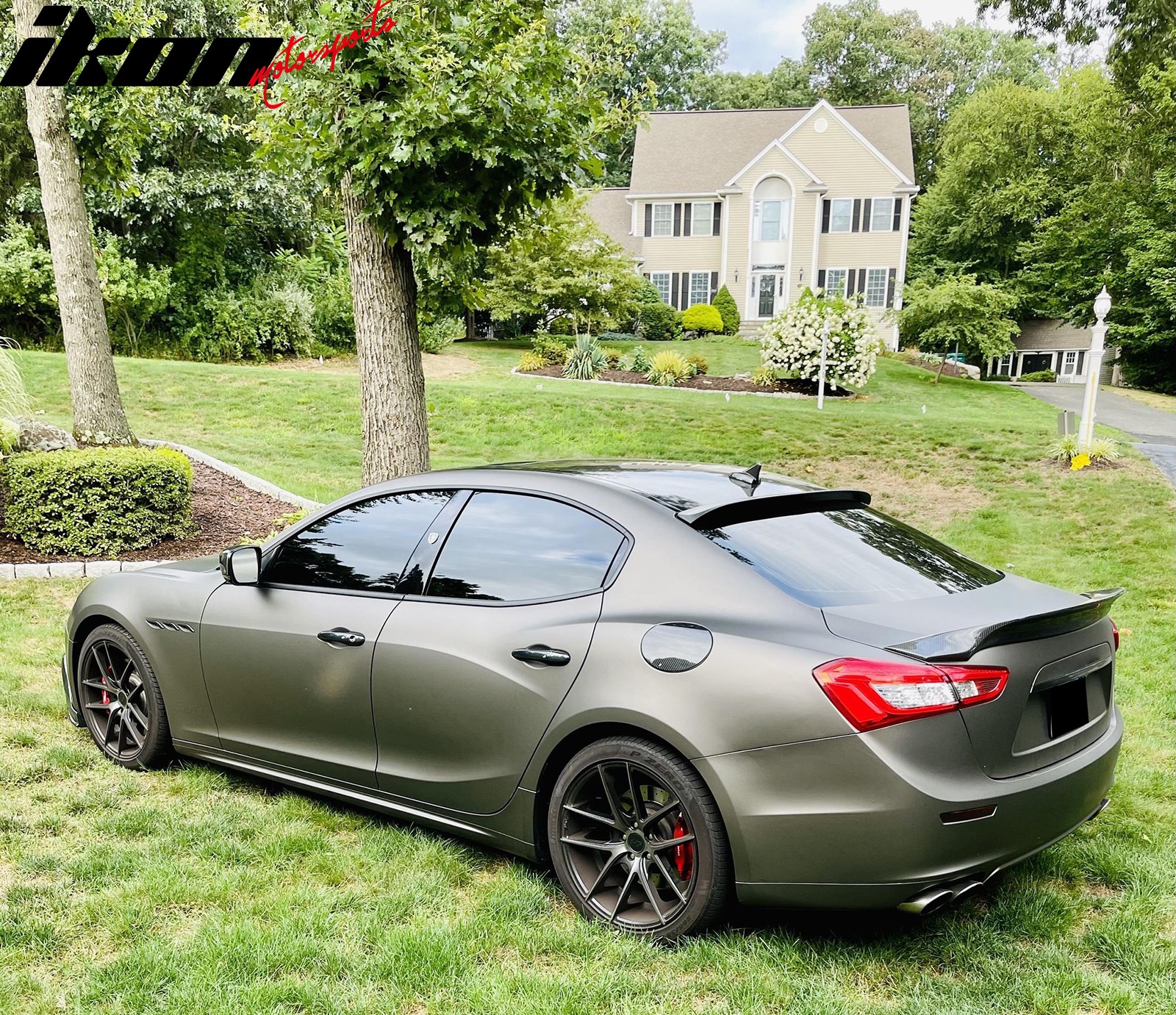 Fits 14-23 Maserati Ghibli Trunk Spoiler ASPEC Style Carbon Fiber