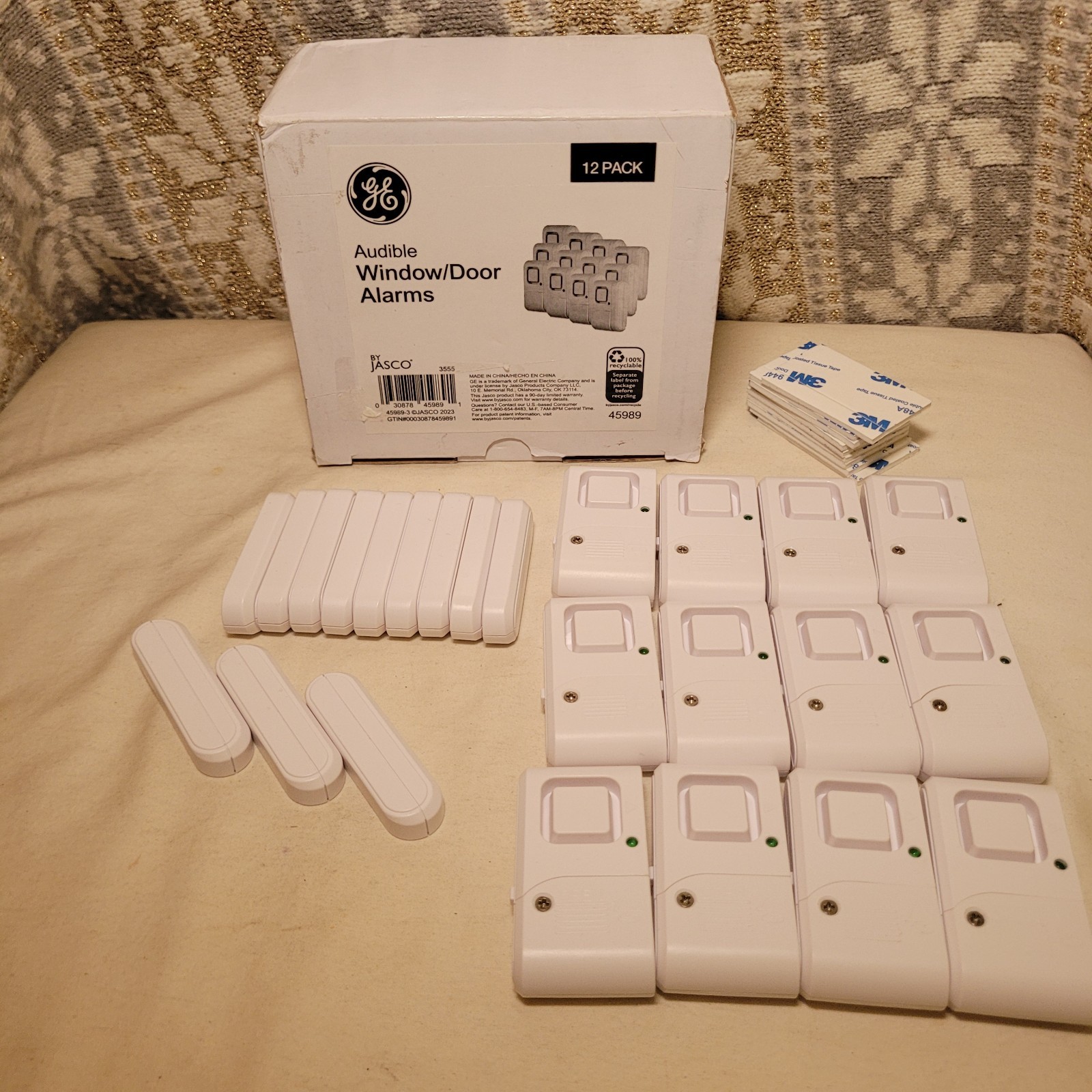 GE General Electric - Jasco - Audible Window or Door Alarm  12 Pack Open Box