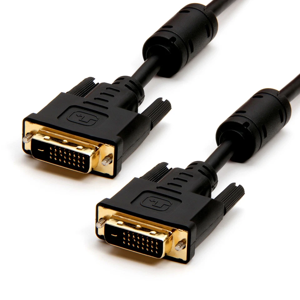 DVI-D Video Cable 50 Feet DVI 24+1 Male to Male Cord Monitor Display Projector - Image 2 of 4