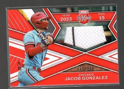 Jacob Gonzalez 2023 Elite Extra Edition Orange Jersey 46/199 #FR-JGZ