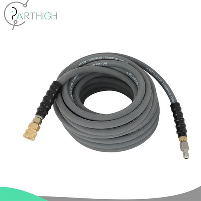 #ad 50ft x 3 8quot; Gray Water Pressure Washer Hose Non Marking 4000 PSI With Couplers $56.35