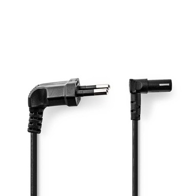 Netzkabel Eurostecker PHP-205 schwarz Gerätebuchse IEC-320-C7 Stromkabel 250V
