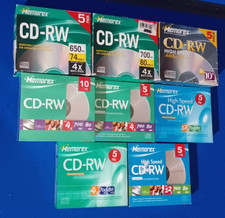 Memorex CD-RW 4x 700MB 80 Min Rewritable Compact Discs Lot of 50