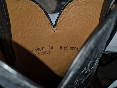 Botas de Vaquero LUCCHESE Exóticas Negras Teju Lagarto Sillín Vamp Western Talla 8EE - Imagen 14 de 18