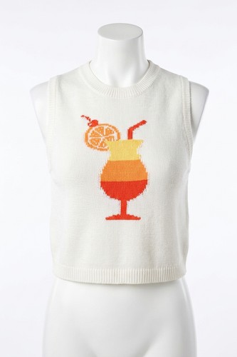 Show Me Your Mumu Milo Multi Graphic Sweater Tank Top Size M