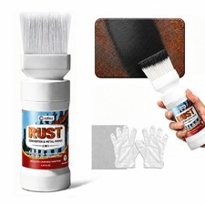 2-in-1 Rust Converter Metal Primer Built-in Brush Black Black