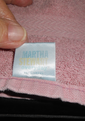 VTG Martha Stewart Everyday solid pink bath towel & washcloth 100% cotton - Picture 6 of 6