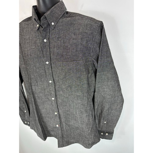 Gustin Baumwolle Langarm Freizeit Hemd Grau Gr. XL Preppy Casual - Bild 10 von 11