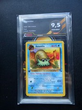 pokemon carte amonita  5/62 fossil 1 édition  40 pv gradée CGG 9.5  Mint  1999