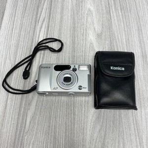 Konica Z Up 60e 35mm Film Point and Shoot Camera Silver With Case Working PS