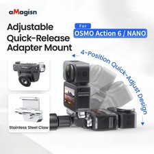 aMagisn for DJI OSMO Action6 /NANO Adjustable Camera Quick-release Mount Adapter