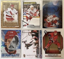 Carolina Hurricanes 28 Hockey Card Lot Rookies, Inserts, Parallels And Star Base