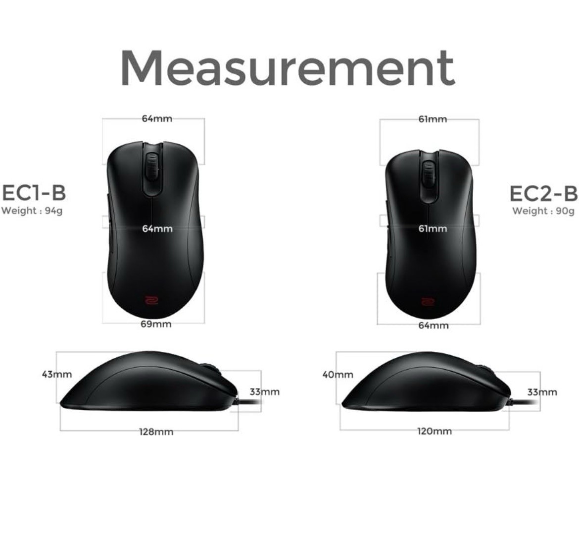 BenQ Zowie CS Go Edition Ec2-b Ergonomic Gaming Mouse for eSPORTS