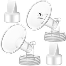 26Mm Flange and Duckbill Valve Compatible with Spectra S1 S2 9 plus Breastpump R